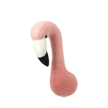 Fiona Walker Mini Animal Head – Flamingo Dip Dyed