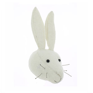 Fiona Walker Mini Animal Head – White Rabbit