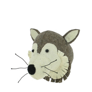 Fiona Walker Mini Animal Head – Wolf