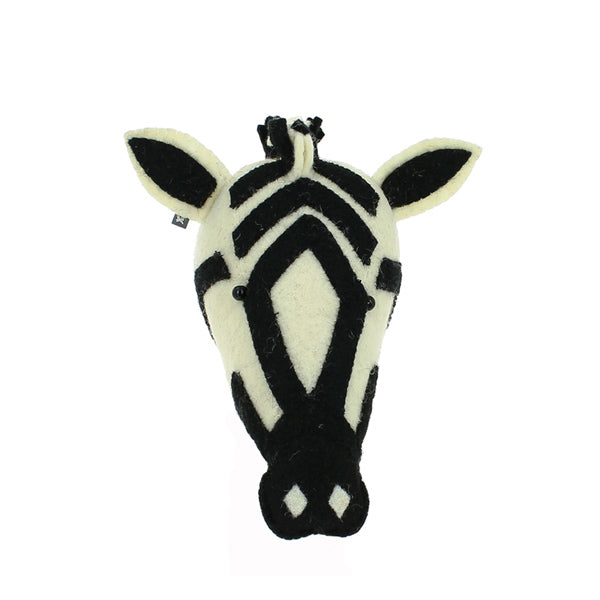 Fiona Walker Mini Animal Head – Zebra