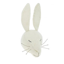 Fiona Walker Animal Head - Sleepy White Rabbit