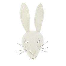 Fiona Walker Animal Head - Sleepy White Rabbit