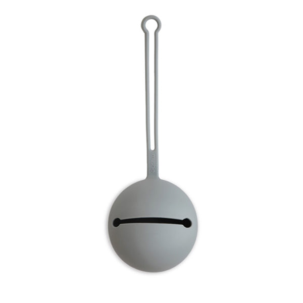 Mushie Silicone Pacifier Holder Case - Stone