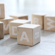 Ooh Noo Wooden Alphabet Blocks White