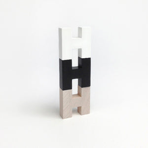 Rock and Pebble H Blocks - Black